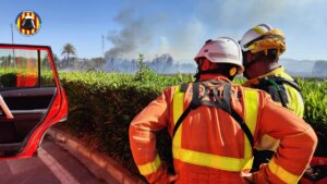 Incendio forestal en Masia de Traver